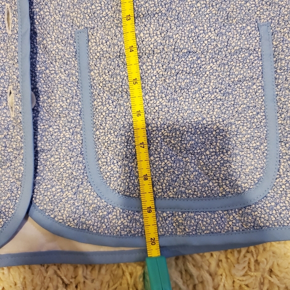 NWT Quilted Floral Blue Padded Jacket, handmade! - Picture 6 of 6